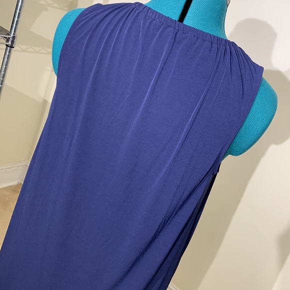 NWOT: Michael Kors sleeveless navy blue dress - Picture 4 of 10